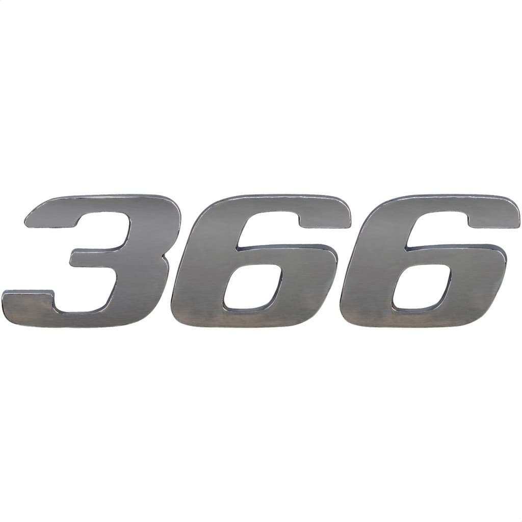 Emblema Adesivo Número 366 Cromado Caminhão Mercedes Benz