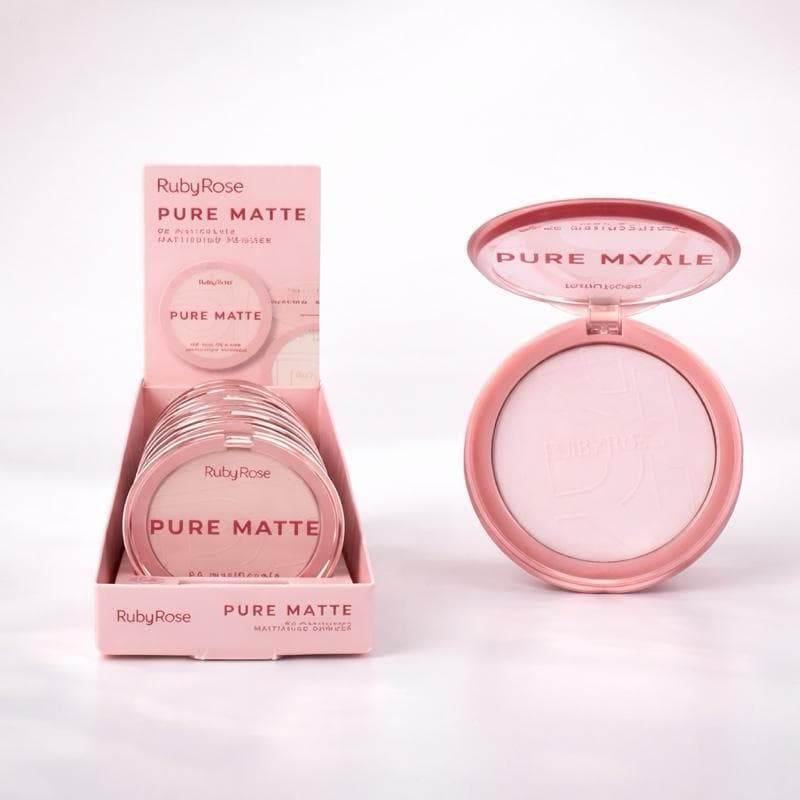 Pure Matte Ruby Rose 6,5g Matificante Ultra Fino Ruby Rose HBM402 Hot Sale Acabamento Pele Profissional
