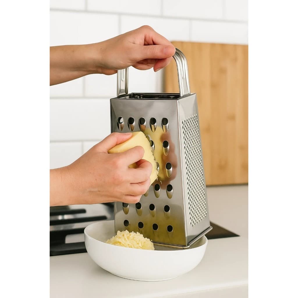 Ralador Inox Descascador Triturador Desfiador Cortador Queijo Verdura Raspador Queijo