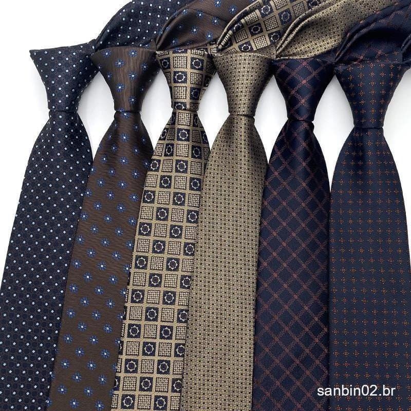Luxo 8CM Gravatas Masculinas Bolinhas Formal Clássico Vestido Gravata Corbatas Negócios Jacquard Tecido Pescoço Para Hom