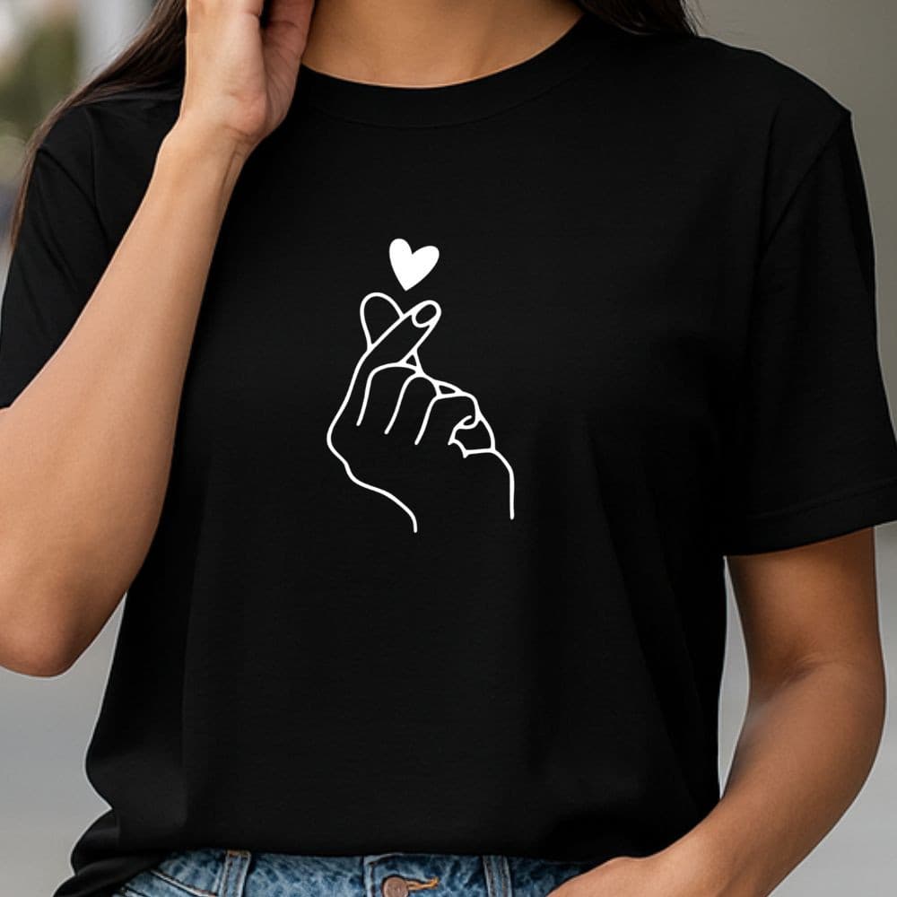 Camiseta Feminina Mão Coreana Dorama 100%algodão Corte Reto