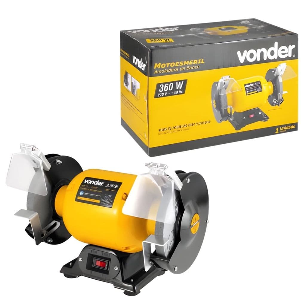 Moto Esmeril Vonder 6" 360w 127v Profissional Eletrica De Bancada