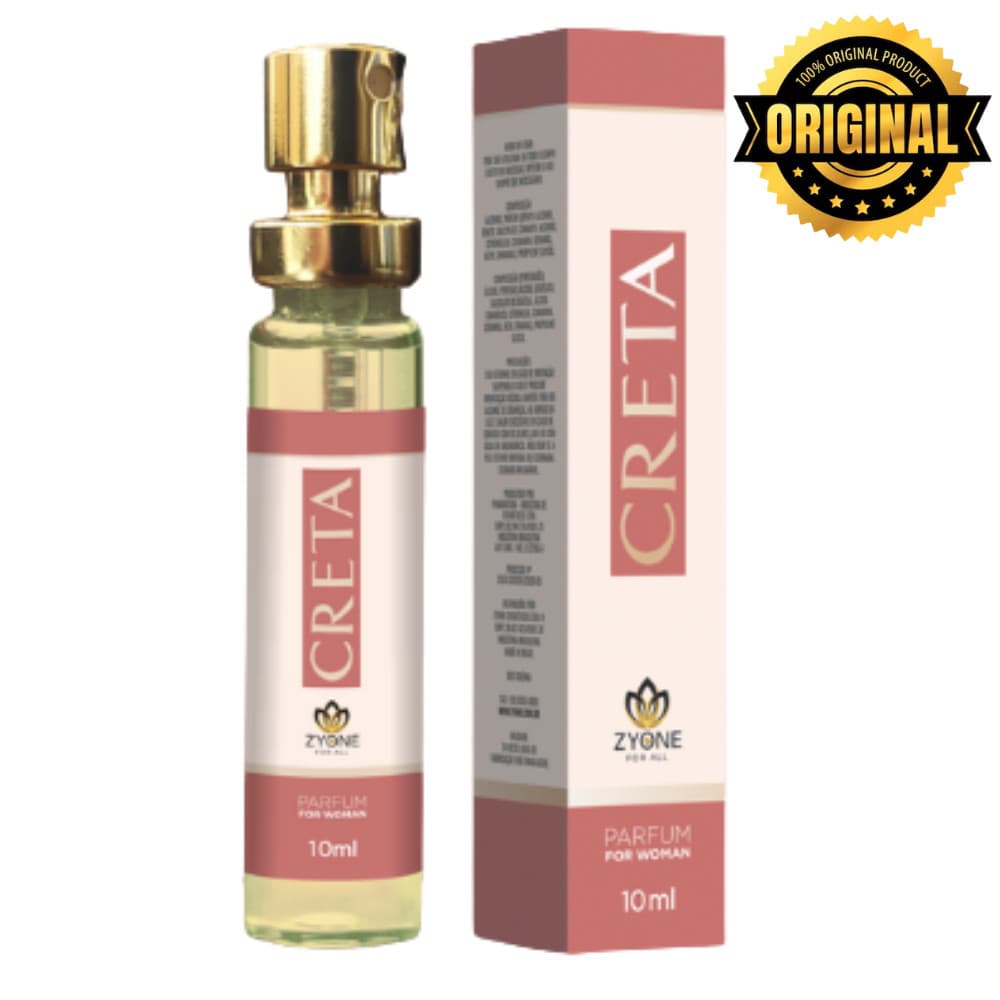 Creta Zyone Cosméticos Feminino Parfum 10ml Alta Fixação Essência Premium