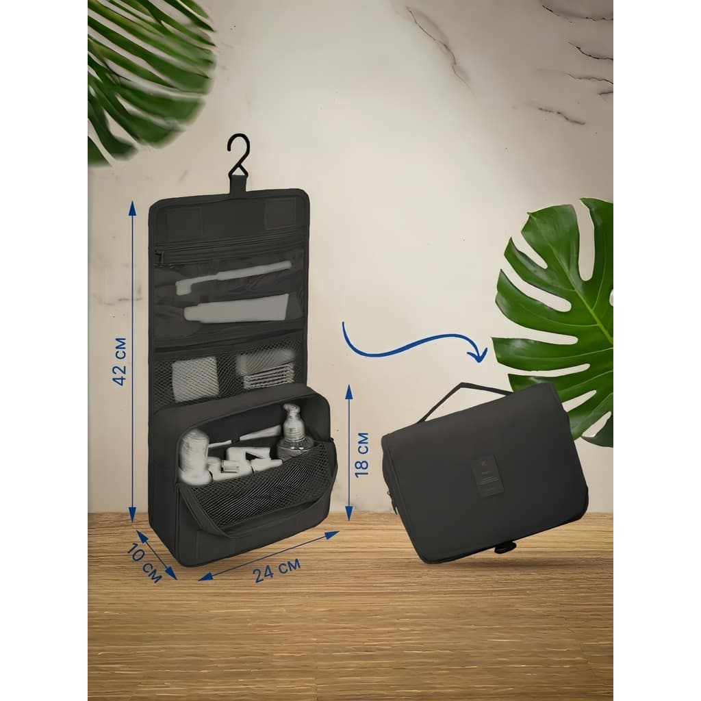 Bolsa Necessaire Organizadora de Mala Higiene Pessoal p Viagem Divisórias ViagemdeNegócios Portátil Necessaire Maquiagem