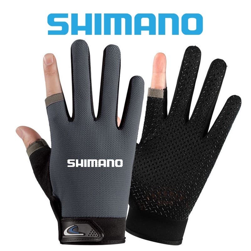 SHIMANO Luvas De Pesca Dos Homens Nova Proteção Solar Ao Ar Livre Antiderrapante Respirável Tela Toque Fino Esportes Cic