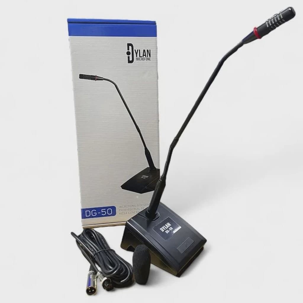 Microfone Gooseneck Condensador Cardioide Dylan DG-50
