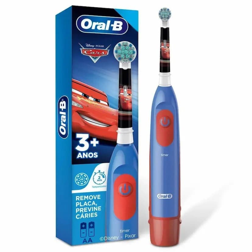 Escova de Dente Elétrica Oral-B Infantil Carros