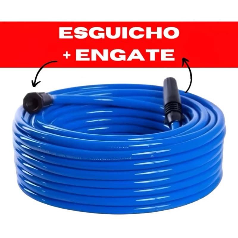 Mangueira de Jardim Reforçada Lisa Flexível Premium 10 15 20 25 30 metros Promoção