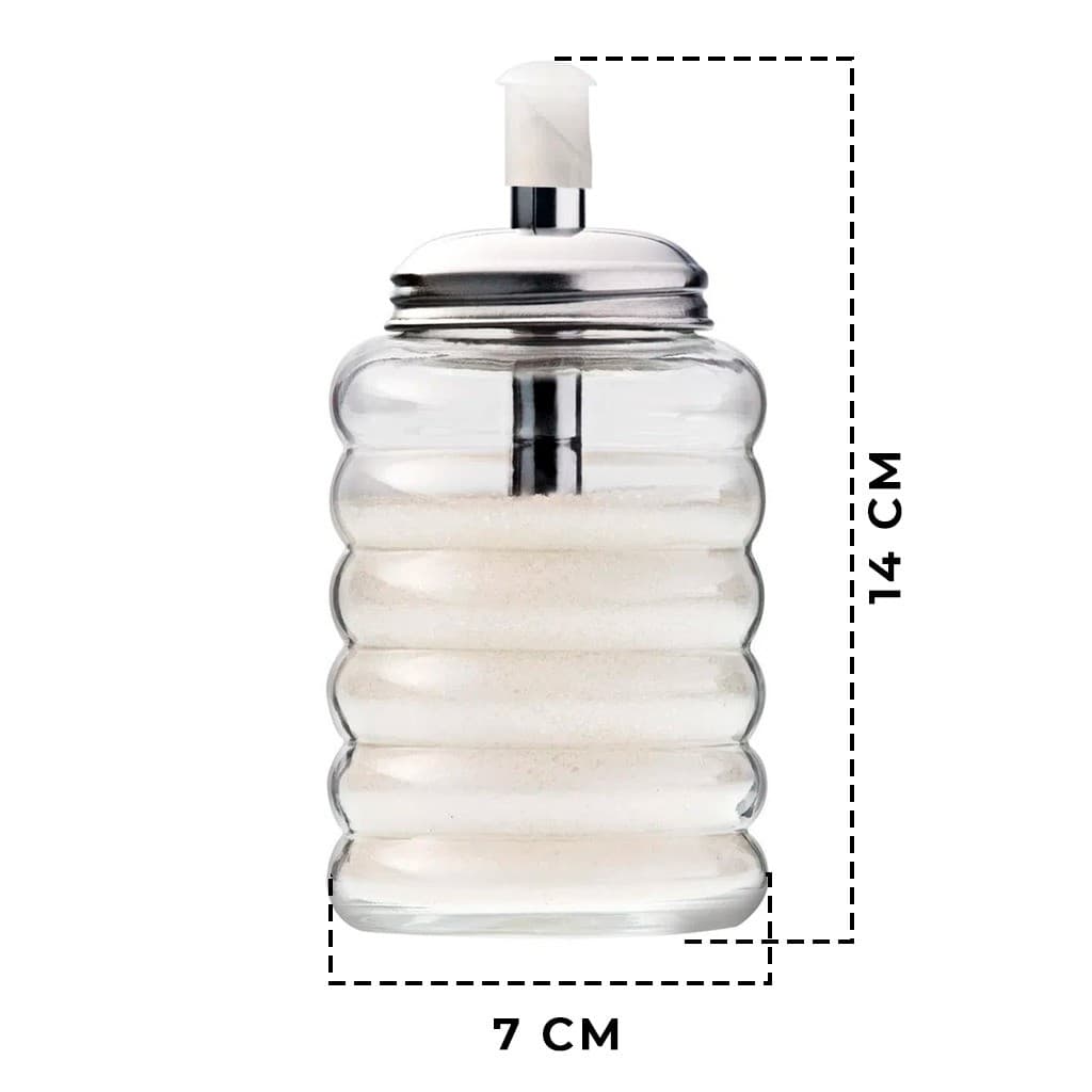 Conjunto Para Cozinha Com Manteigueira Inox Açucareiro E Meleira De Vidro