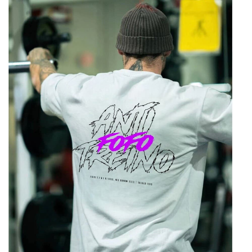 Camiseta Premium Anti Treino Fofo Confortavel Oversized Academia Unissex Blusao Ar Livre