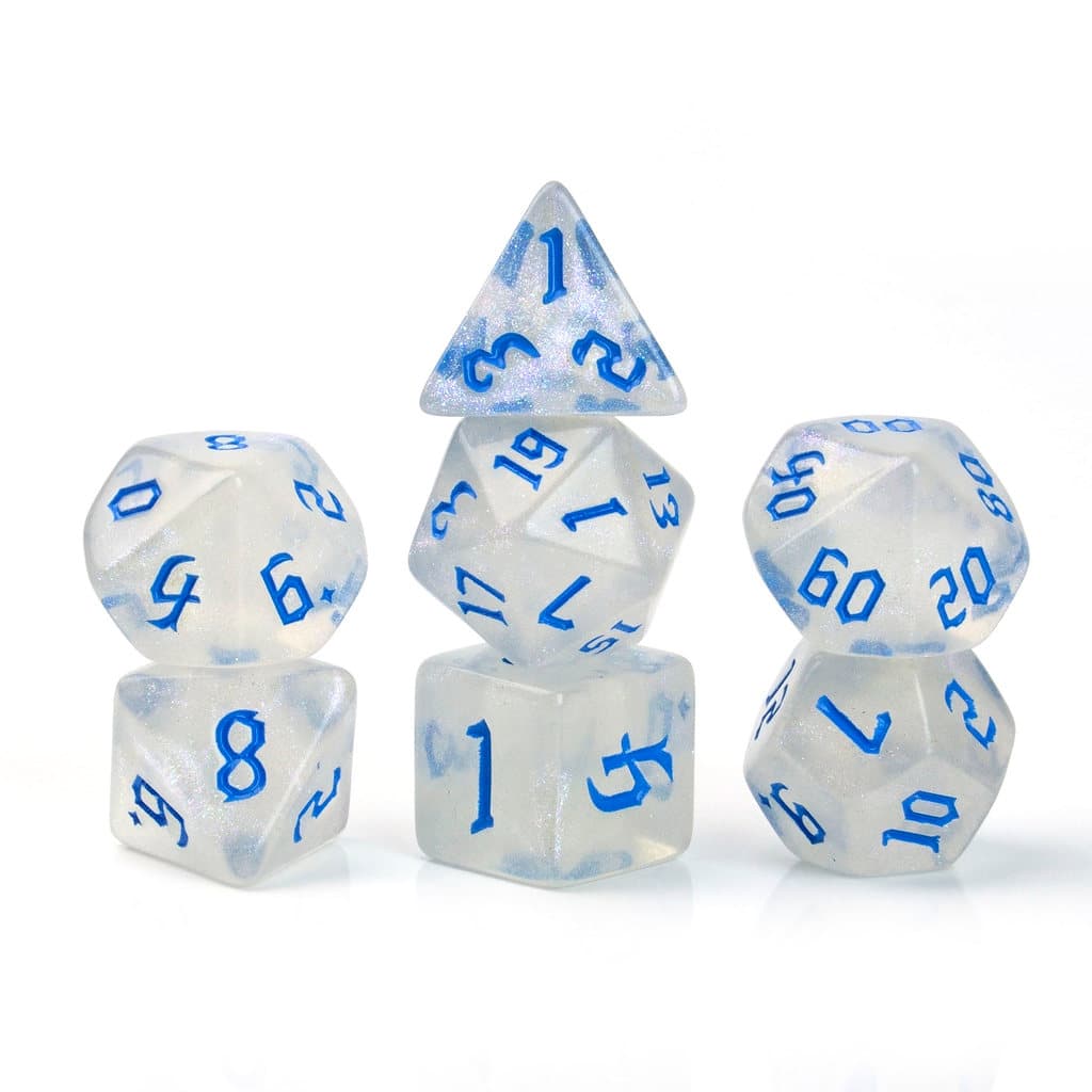 Conjunto De Dados TTRPG DND MTG 7 Jogo De Mesa Acrílicos