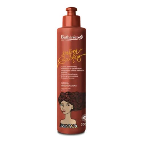 Geleia Modeladora Enfim Cachos 300ml, Hidratação, Umidificação e AntiFrizz Bothânico Hair Cosméticos