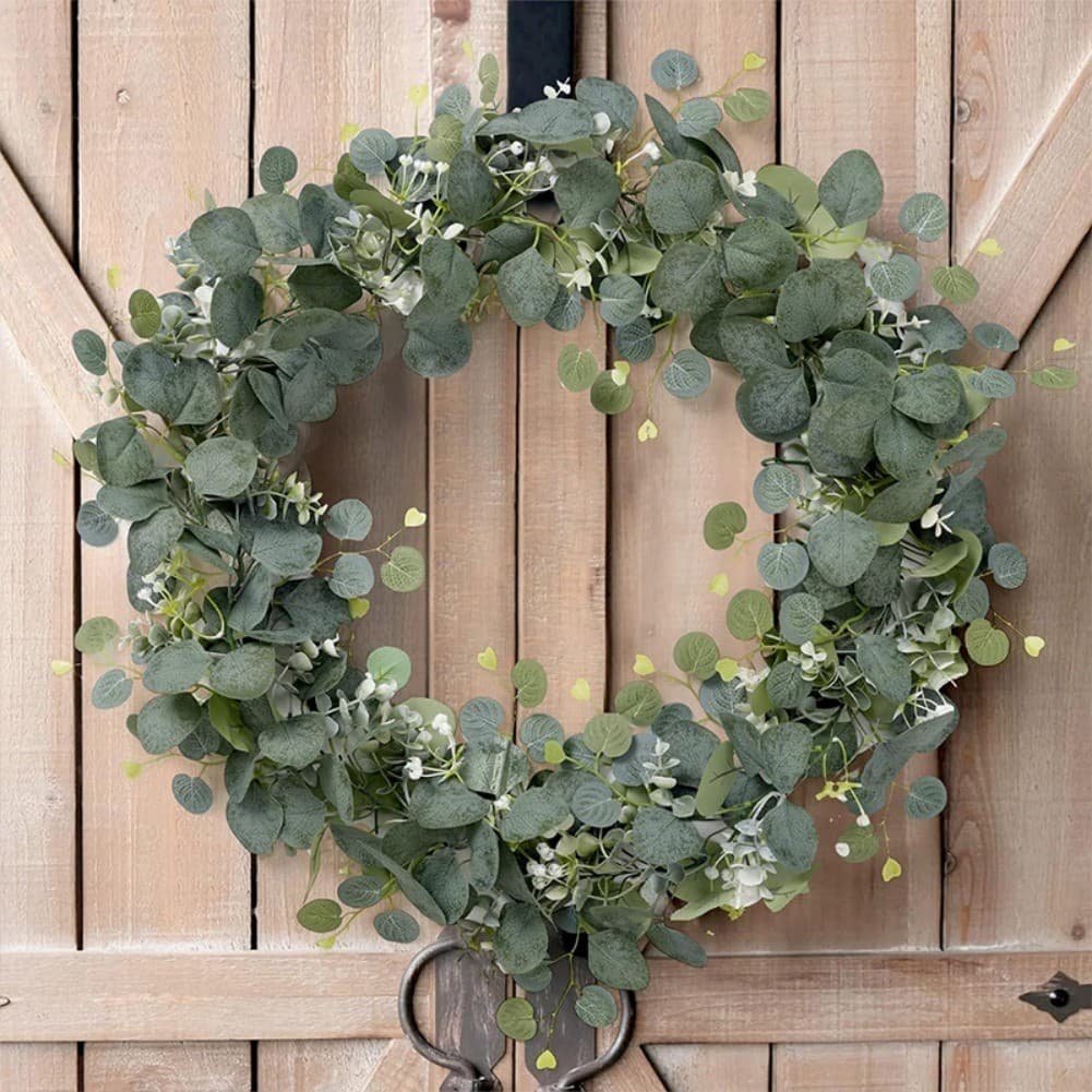 Kit 2/4 Artificial Eucalipto Guirlanda Planta Decoração Videira Verde 180cm