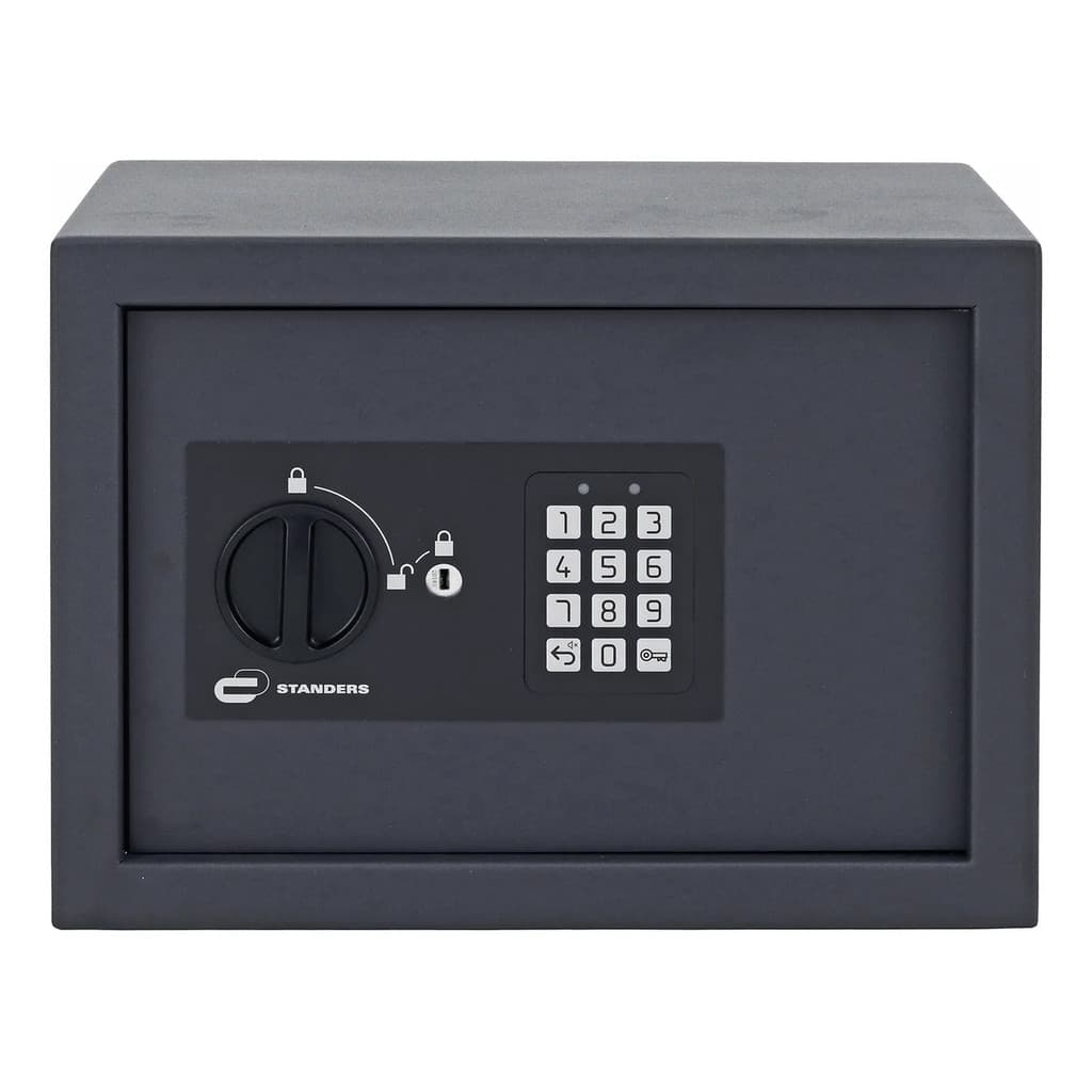Cofre Digital De Embutir Senha E Chave Aco 16l 25x35x25cm