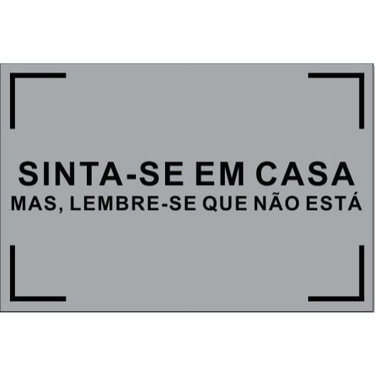 Tapete Capacho Sinta-se em Casa 60x40cm