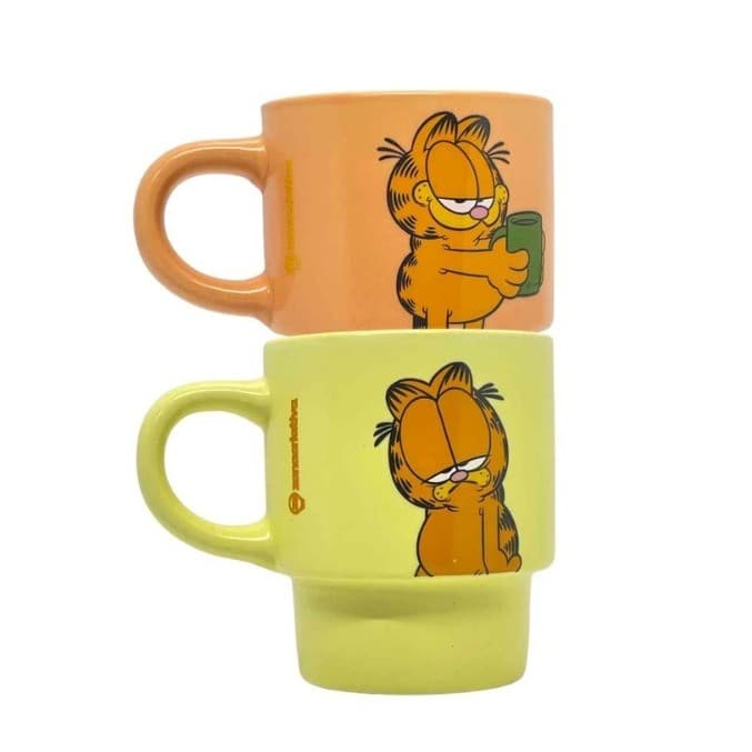 Conjunto Canecas Empilháveis 2 Peças 150ml Garfield