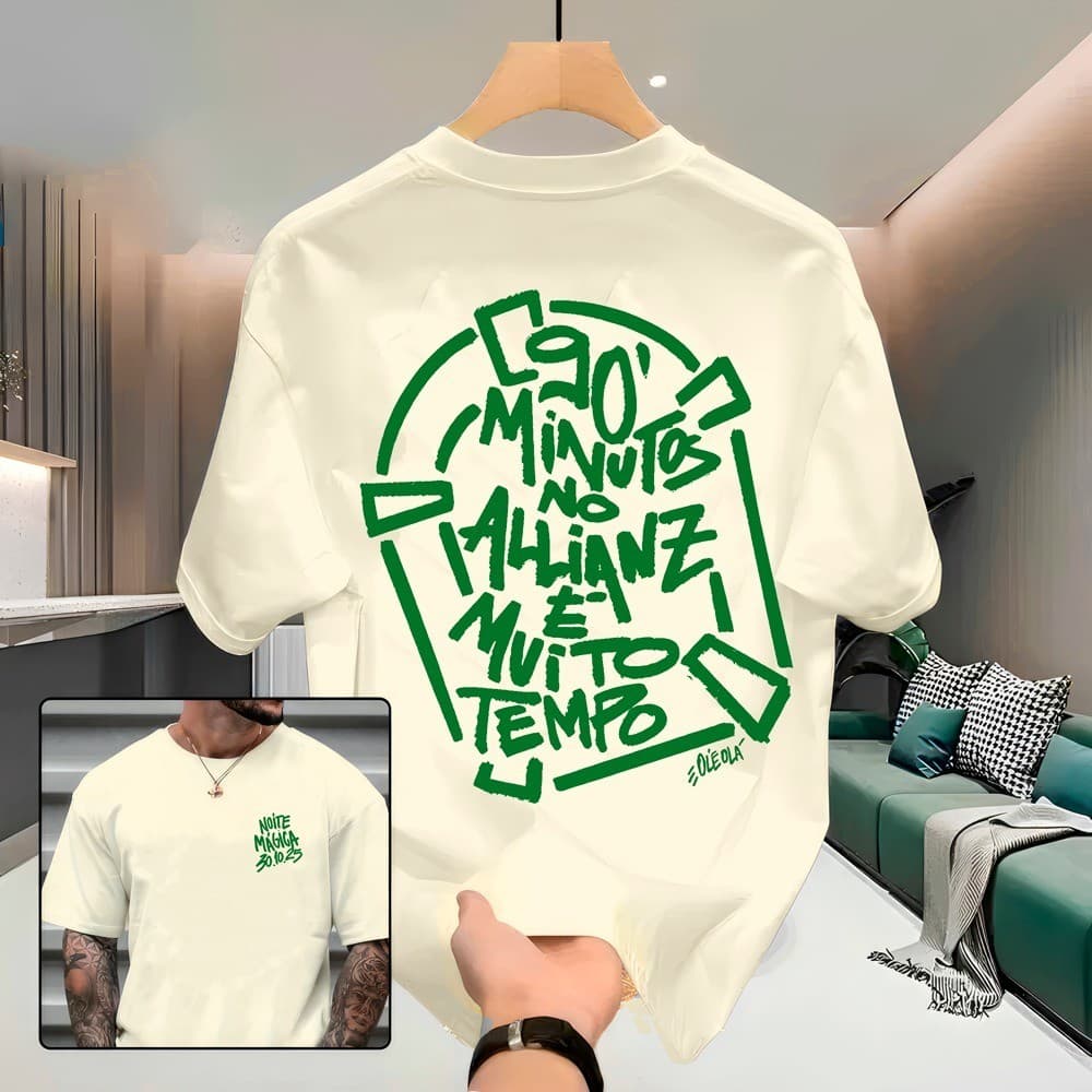Camiseta Palmeiras 90 Minutos no Allianz Park Camisa 100% em Algodão Envio Imediato DR Bigorna