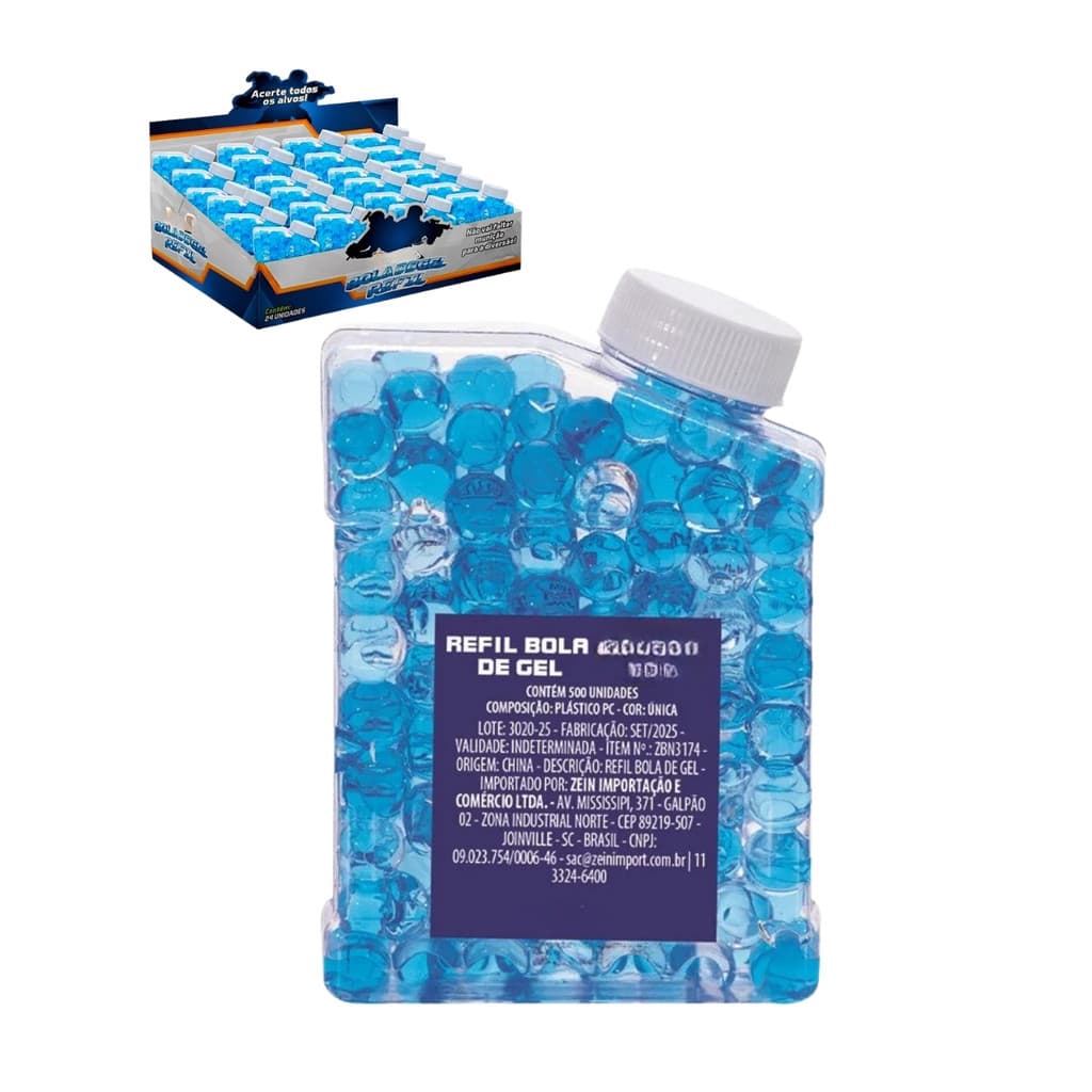 Refil Bola de Gel 500un Para Arma Gel Ball Munição Refil Crianças