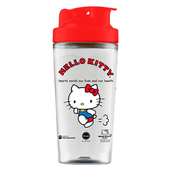 Coqueteleira Hello Kitty 850ml Shakeira Academia Com Peneira