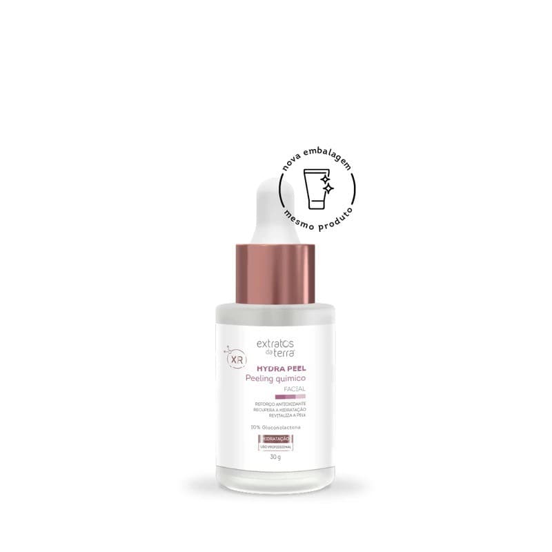 Peeling Químico Facial Hydra Peel 30g Extratos da Terra | 10% Gluconolactona | Renova e Hidrata