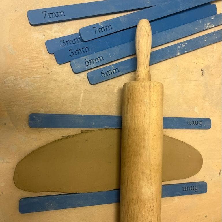 Guias para laminação de massa argila cerâmica 3mm, 4mm, 5mm, 6mm, 7mm