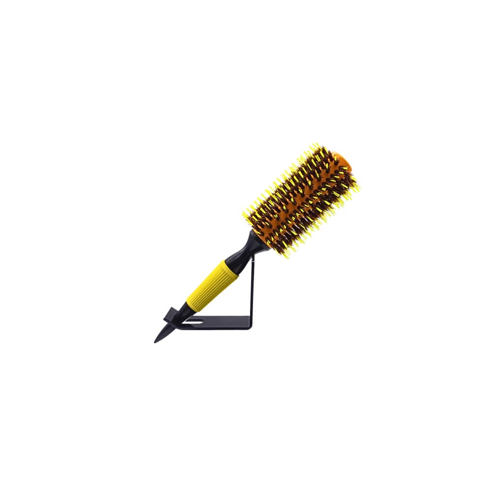 Escova Térmica de Cabelo Média com Cerdas 100% Naturais de Javali - Anti Química e Escova de Madeira