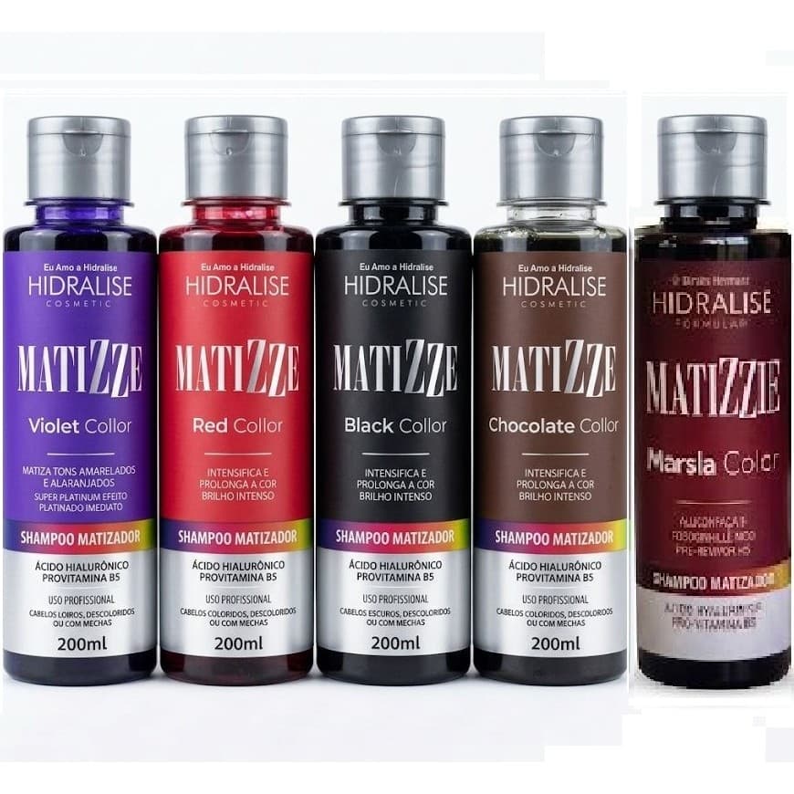 Shampoo Tonalizante Escurecedor S/ Amônia Avelã, Marsala, Loiro, Vermelho Ruivo 100% Natural Matizze
