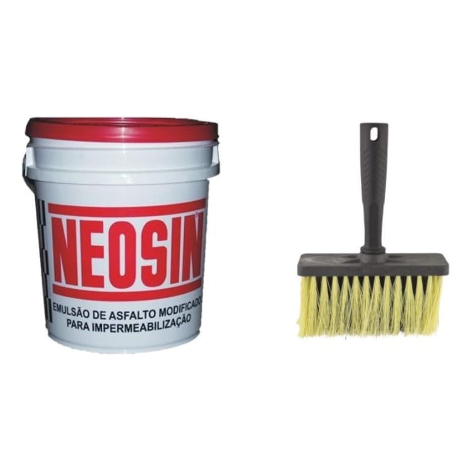 Kit Impermeabilização Rápida Neosin 3,5kg + Broxa Aplicador