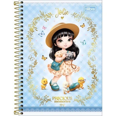 CADERNO UNIVERSITARIO 1 MATERIA CAPA DURA 80F JOLIE TILIBRA
