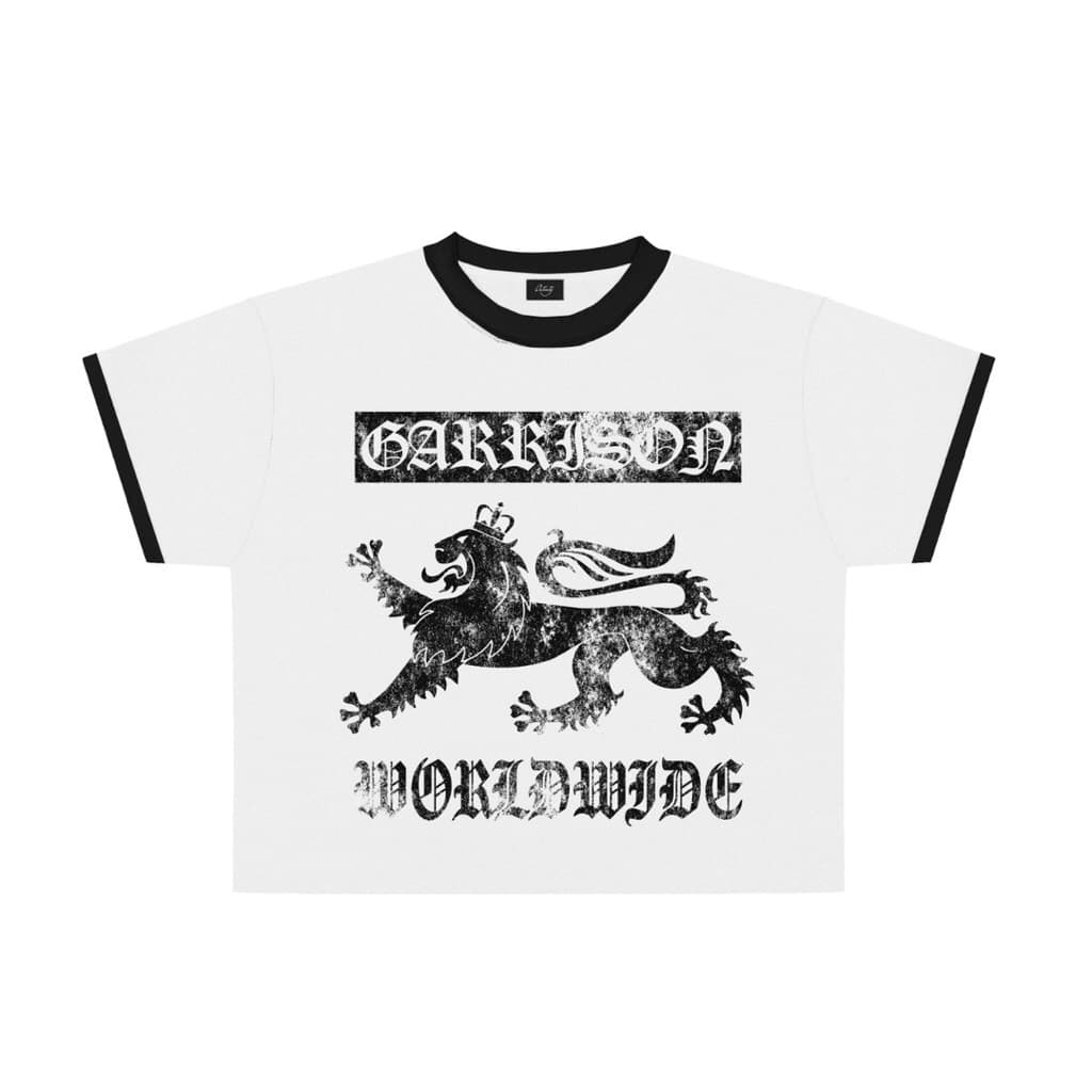 GARRISON-Camiseta BOXY Leão VINTAGE