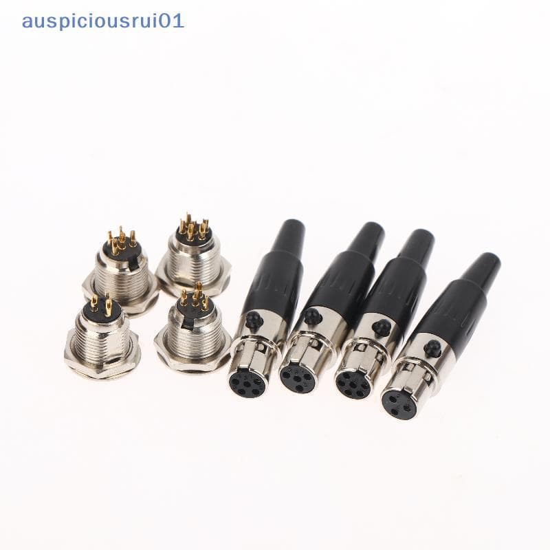 1 Pçs Pequeno XLR Conector Reto De Áudio Mini 3/4/5/6 Pinos Fêmea/Macho Plug Soet Para Cabo Microfone Novo