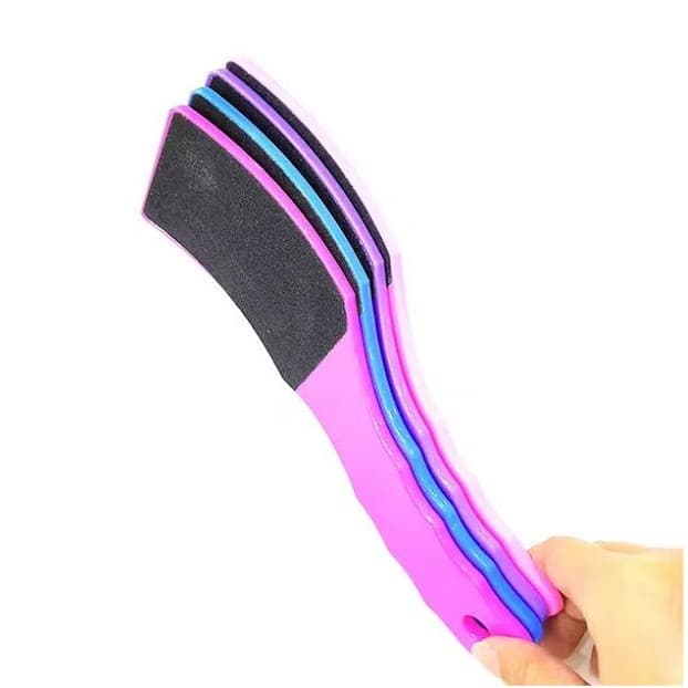 Lixa De Pé Com Base De Plástico Anatômica Ralador De Pé Lixa Dupla Face Chic & Fun para Pedicure