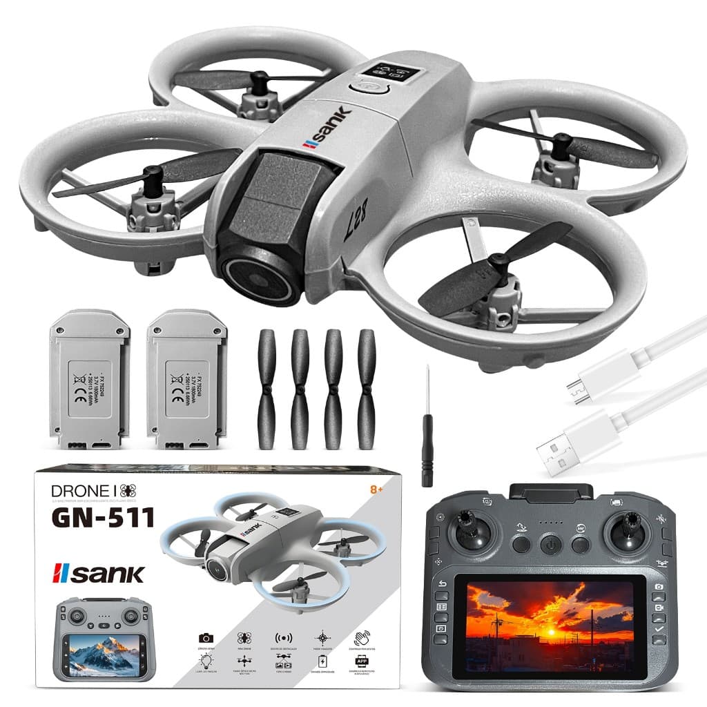 MINI Drone HD Profissional WIFI Dual Cmaera Altitude RC Quadcopter Brinquedos 2 Baterias