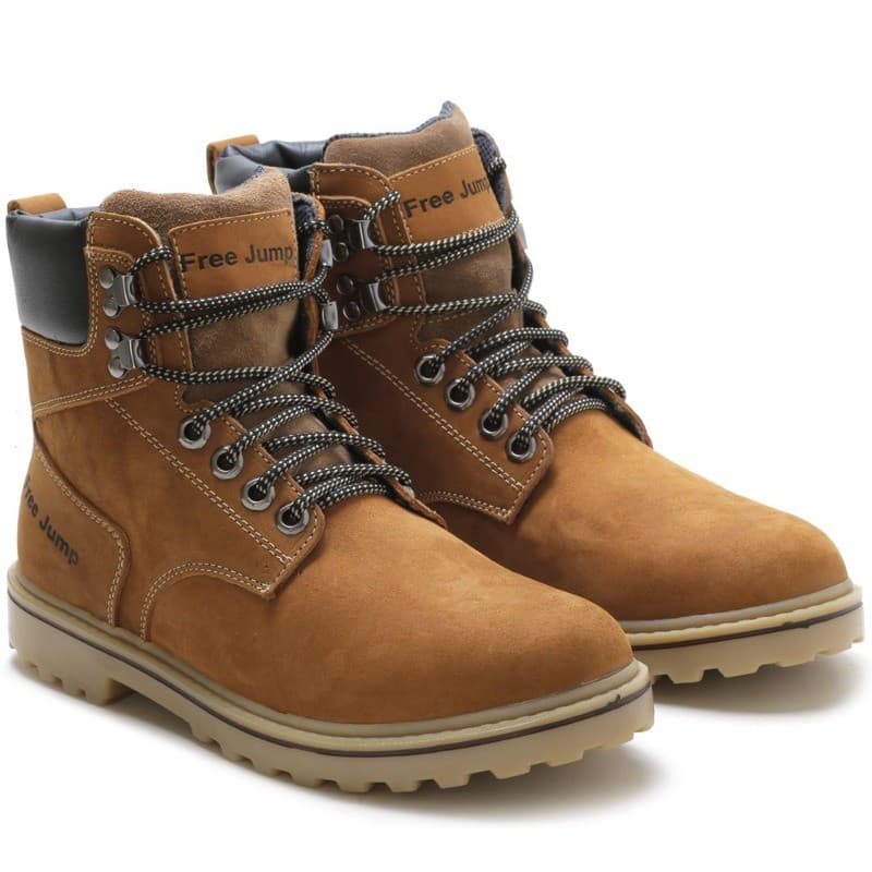 Couturno Cano Médio Bota em Couro Legitimo Reforçada Casual Trabalho Trilha Moda Masculina Confortável
