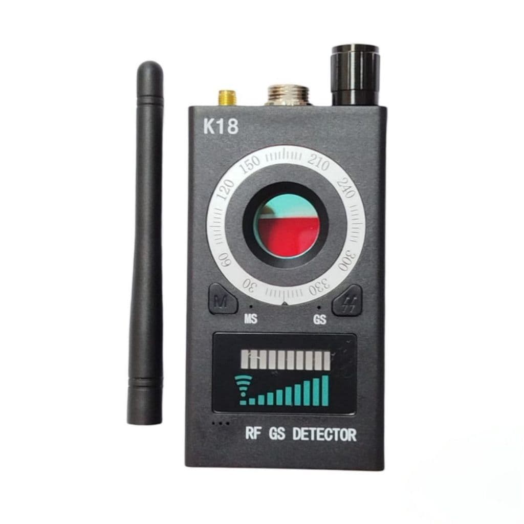 Localizador Câmera Detector de Escuta e GPS  /Rastreador Antiespionagem K18 RF Vassourinha p/ AirBnb