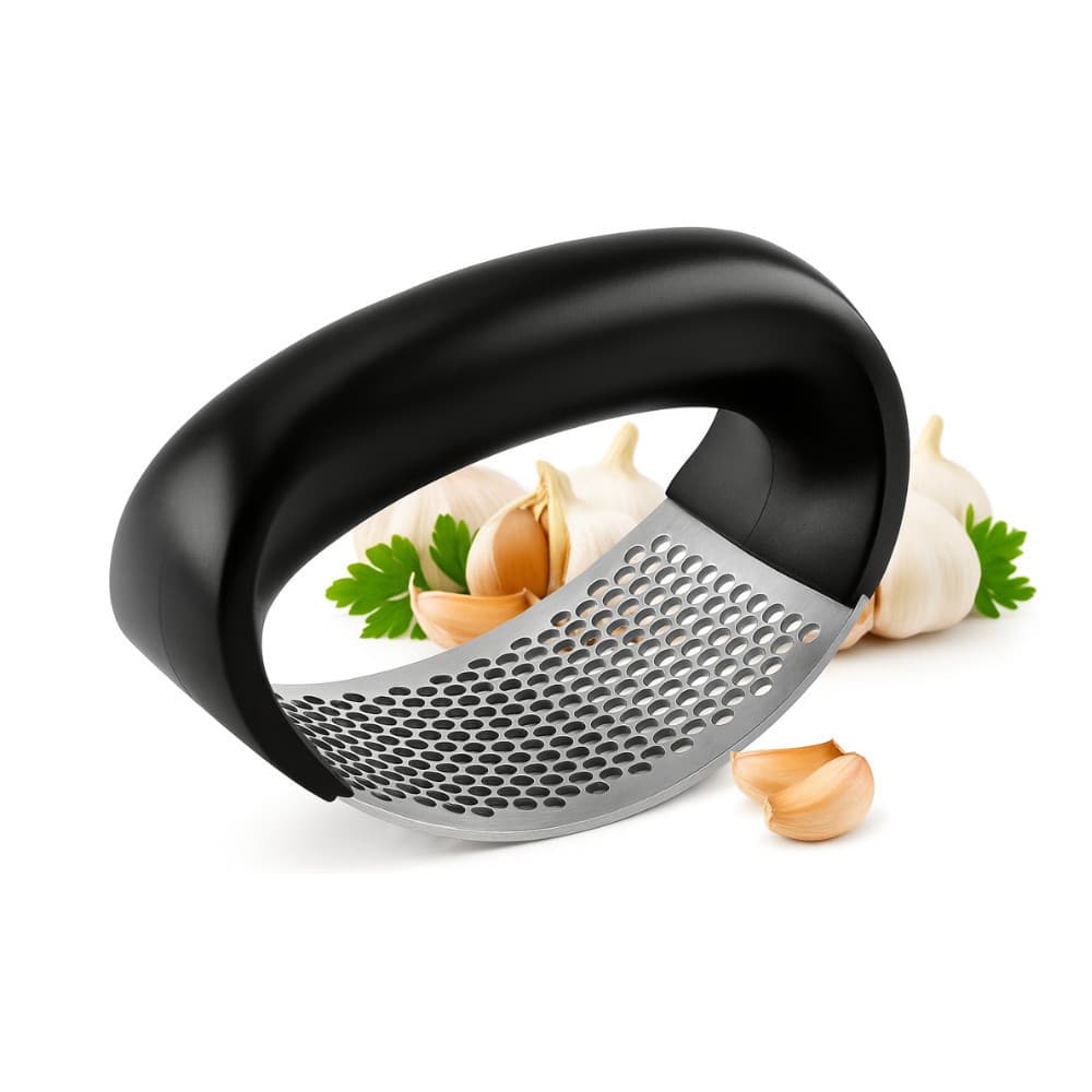 Amassador de Alho em Aço Inox Manual Triturador de Temperos Pimenta Cebola Utensílio para Cozinha Plus