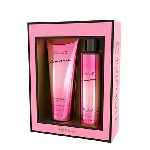 Pokoloka Kit Amora Hidratante 240 ML + Body Splash 250 ML