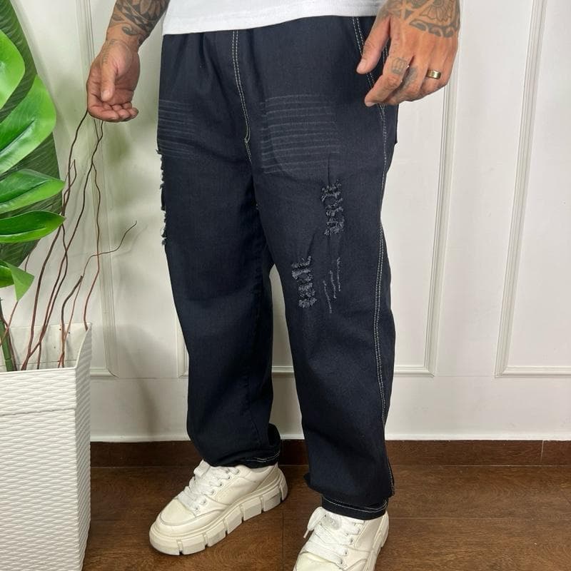 Calça Balão Unha de gato  Masculina Streetwear Premium Larga