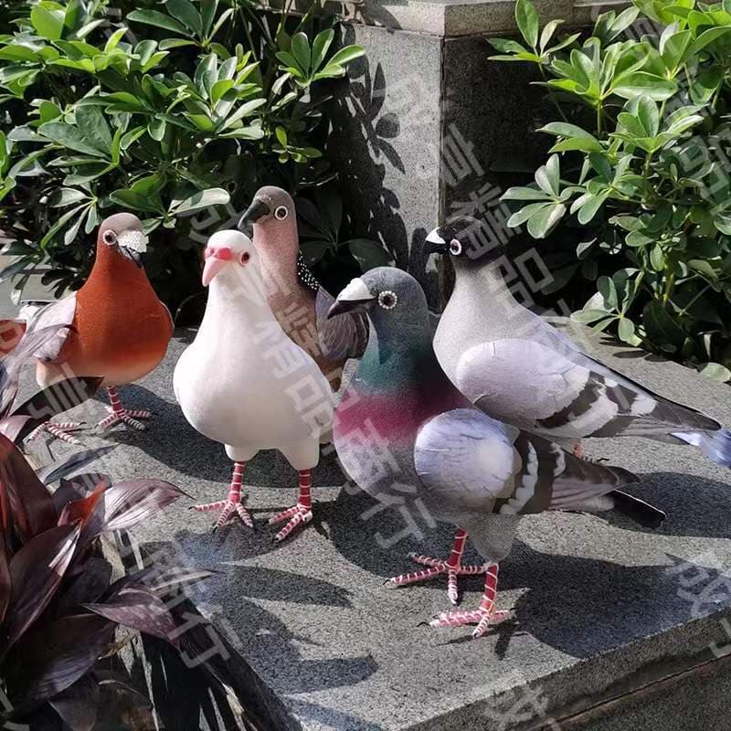 Pombo vendas diretas da fábrica pequeno pássaro verde branco pombo simulação Shopping pombo simulação plantio espalhar a