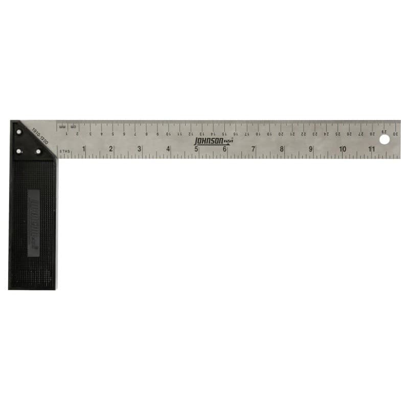 Esquadro Combinado em Aço Inoxidável 12 Polegadas 30cm com Régua e Nível de Bolha, Ferramenta de Medição e Marcação