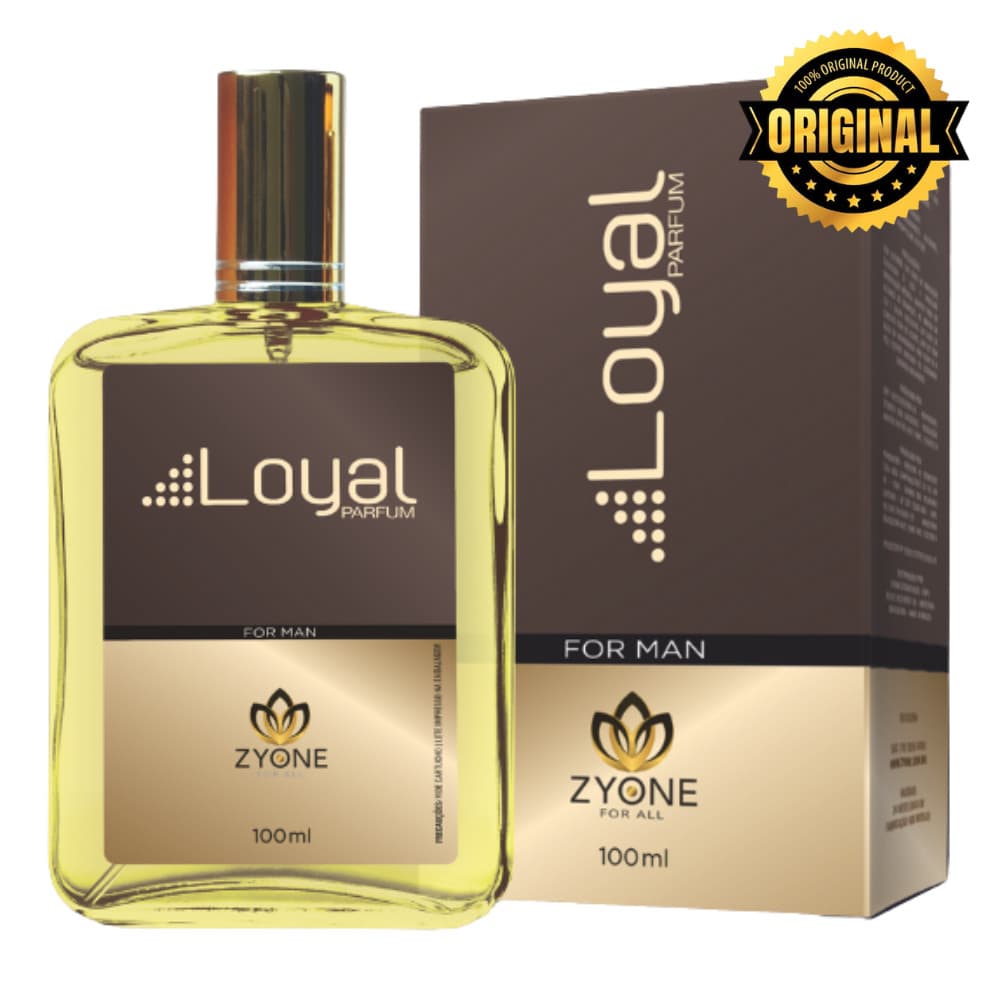 Loyal Zyone Cosméticos Masculino Parfum 100ml Alta Fixação 25% Essência Premium