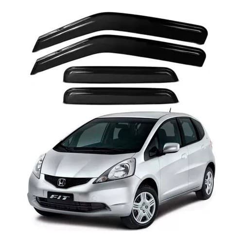 Calha De Chuva Honda Fit 2009 2010 2011 2012 2013 2014 defletor