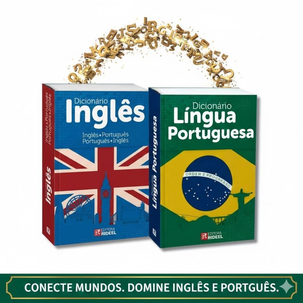 Kit 2 Dicionários Escolar Português E Inglês Bilíngue Pronta Entrega