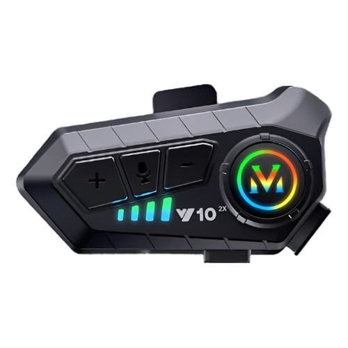 Fone Bluetooth Para Capacete Moto Y10 Com Microfone Redução Ruído Ipx6