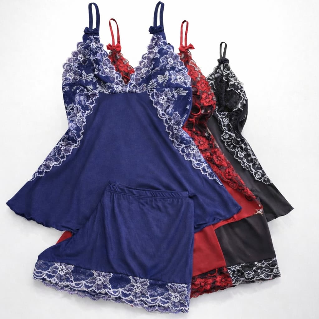Kit Babydoll Suede Bicolor Pijama Feminino Verão Plus Size Conforto e Qualidade