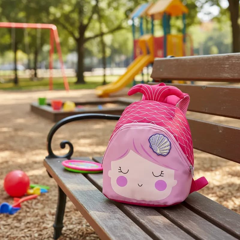 Mochila Infantil Sereia Mini Kids Escolar Passeio Leve Colorida Menina Ajustável Sortida