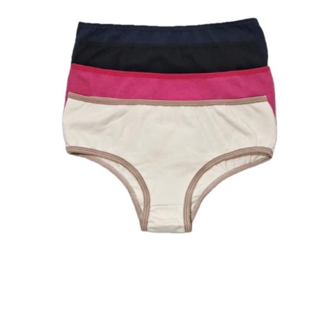 KIT DE CALCINHAS PERÍODO MENSTRUAL FEMININA  ESTILO TANGA NO ALGODÂO COTTON LISA PARA DORMIR ANTI ALÉRGICA
