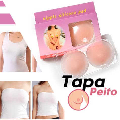 Protetor Seio Silicone Lavável | Adesivo Invisível Tapa Bico | Reutilizável Conforto (1Par)