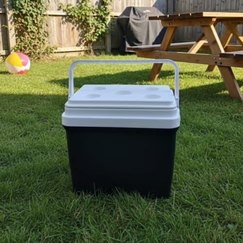 Caixa Térmica Portátil Cooler Com Alça 22l Preto
