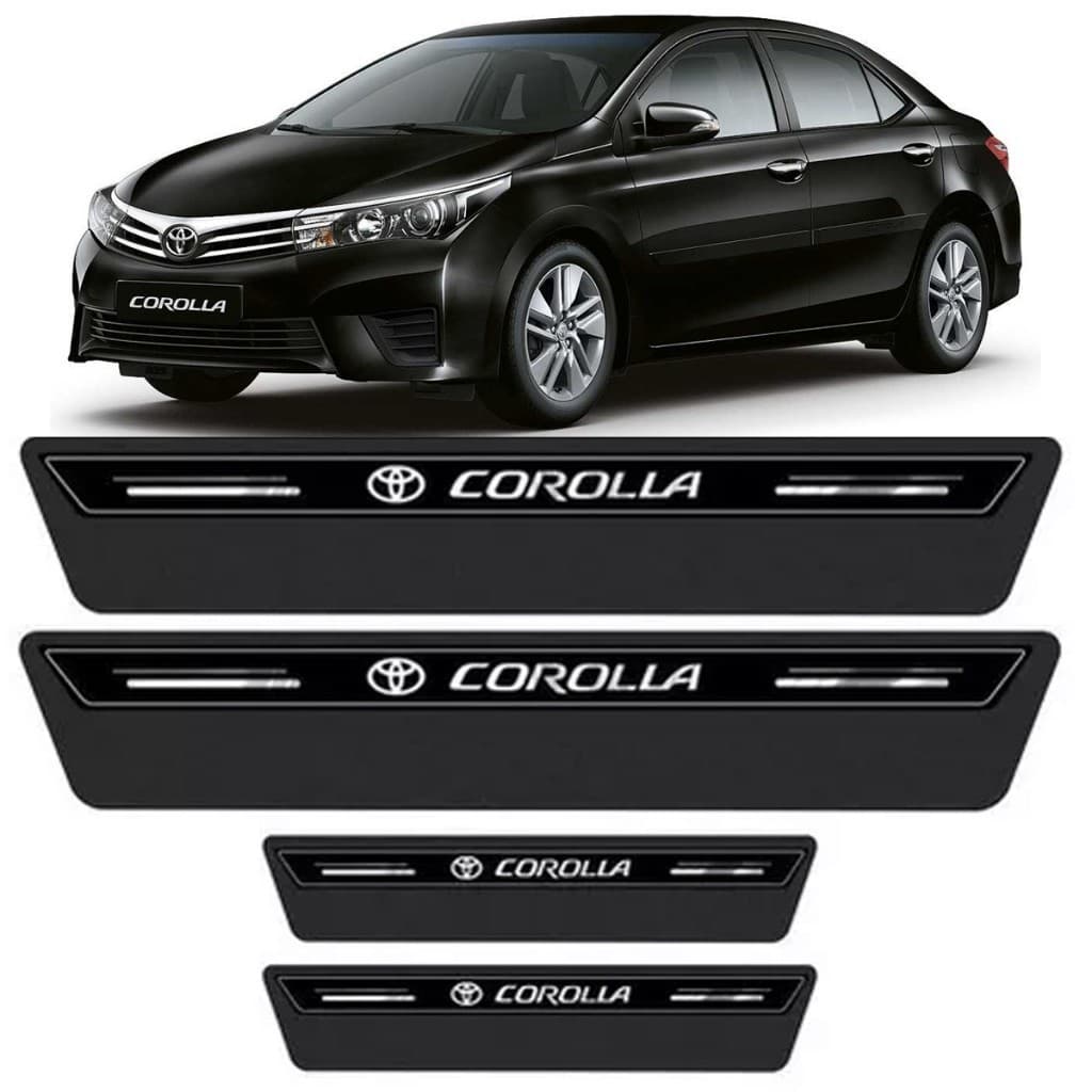 Soleira Porta Premium  Corolla 04 05 06 07 a 2024 Preto